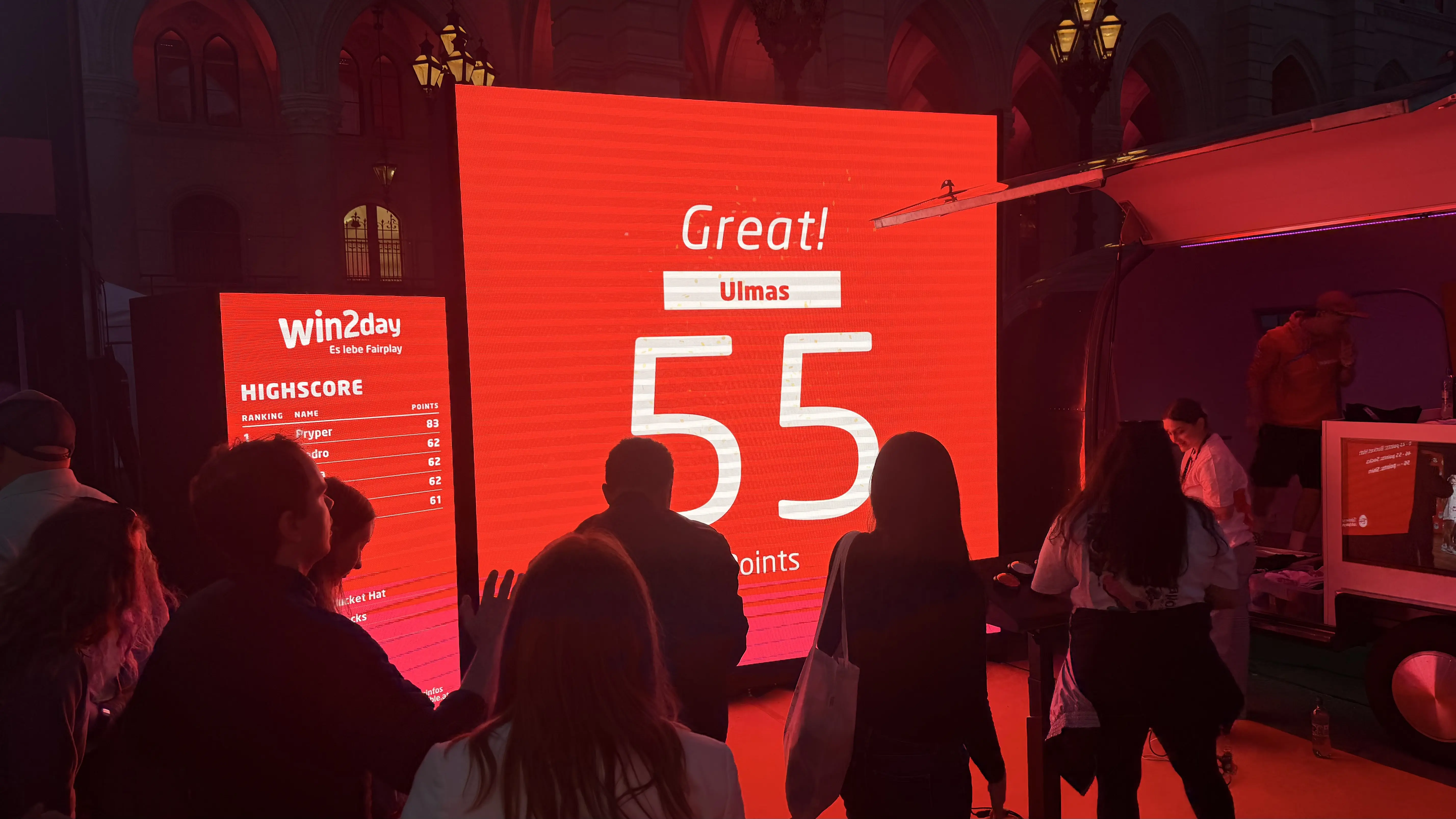win2day Eurovision Song Contest 2026 activation with videowall